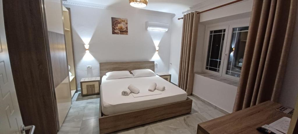 Posezení v ubytování Hyka Stone House Shkoder
