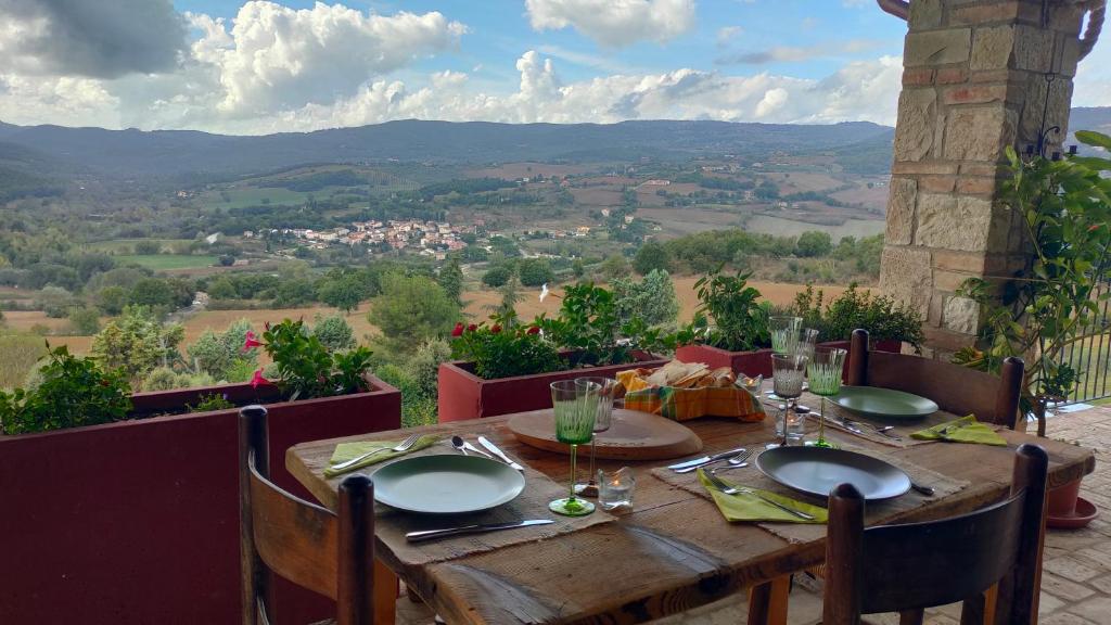 Nespecifikovaný výhled na hory nebo výhled na hory při pohledu z bed and breakfast