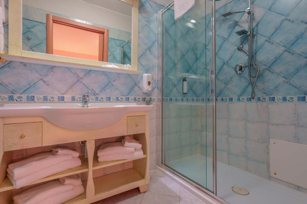 Koupelna v ubytování Hotel Solanas