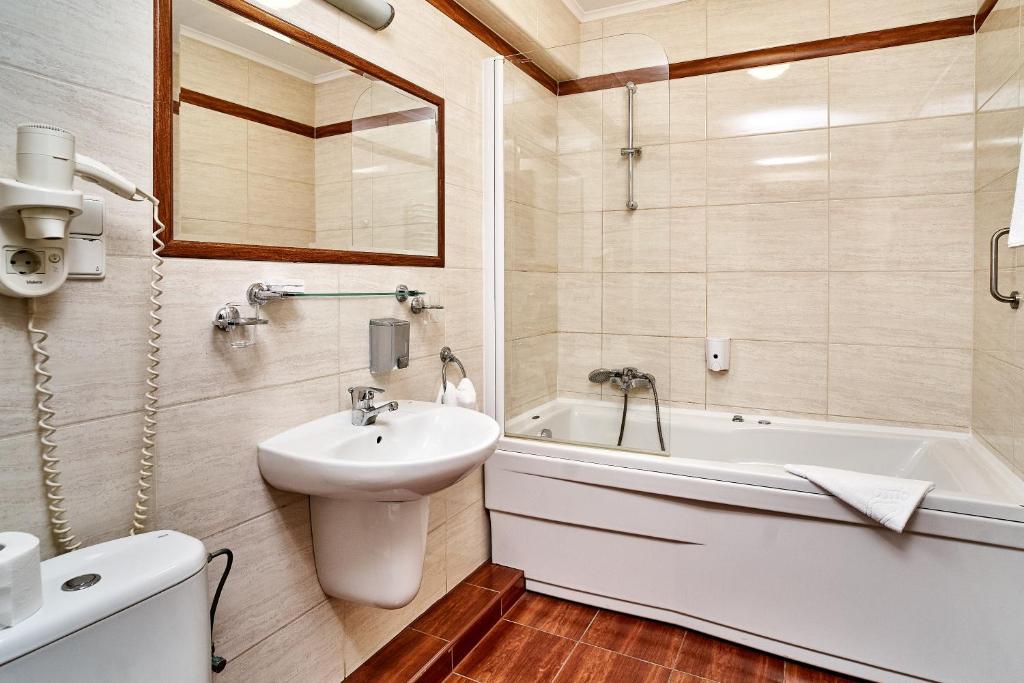 Koupelna v ubytování Hotel Stara Poczta