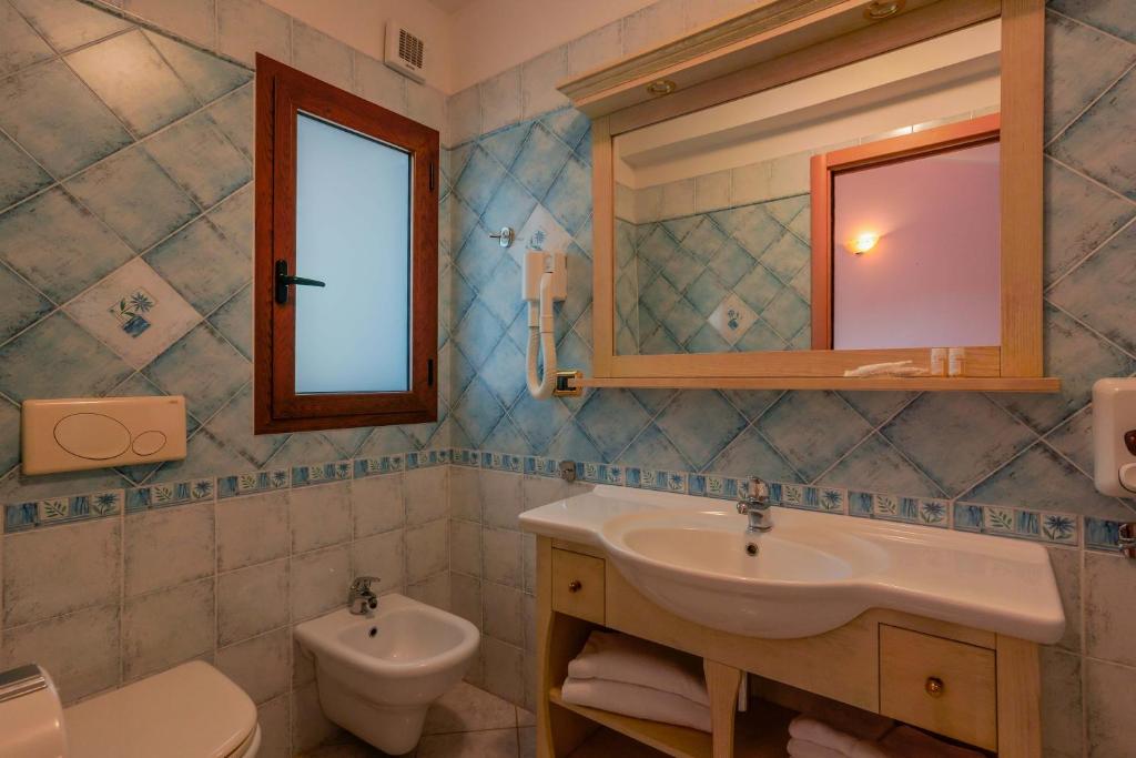 Koupelna v ubytování Hotel Solanas