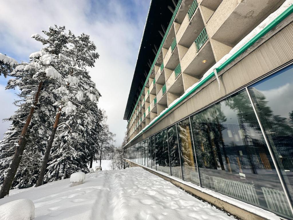 Hotel Medlov v zimě