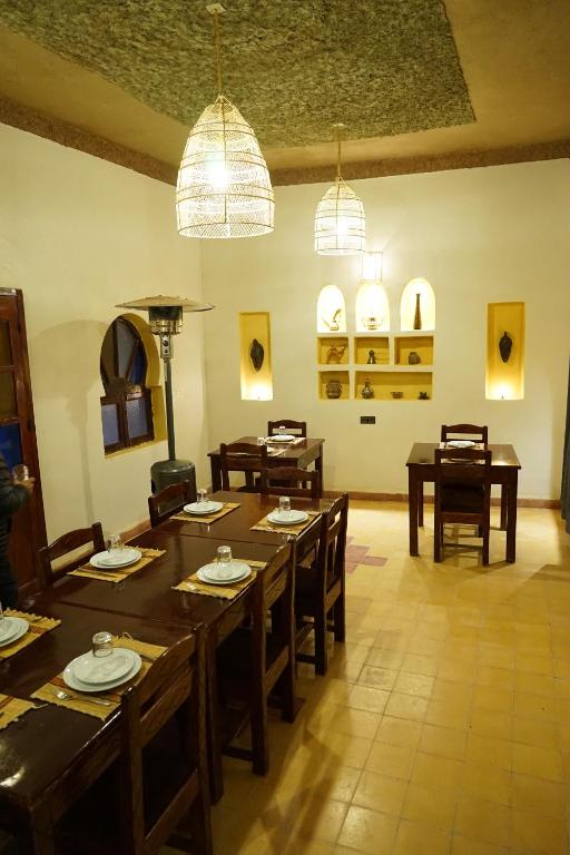 Posezení v ubytování Riad Dar Poublanc