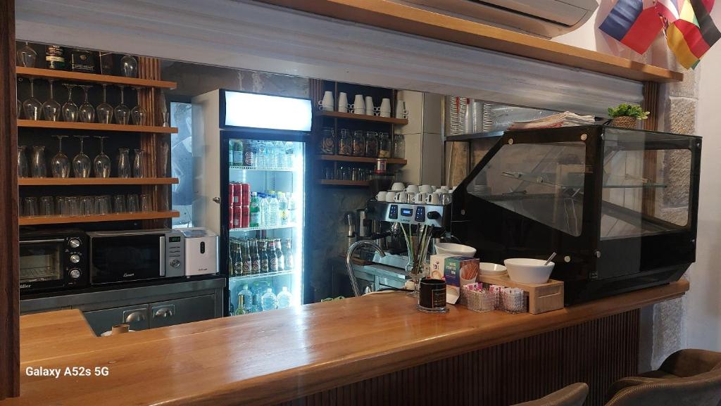 Kuchyň nebo kuchyňský kout v ubytování Heleni Hotel