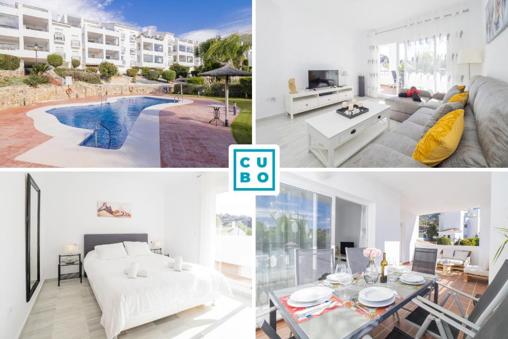 a collage of photos of a apartment at Cubo's Apartment Alhaurin Golf & Parking in Alhaurín el Grande