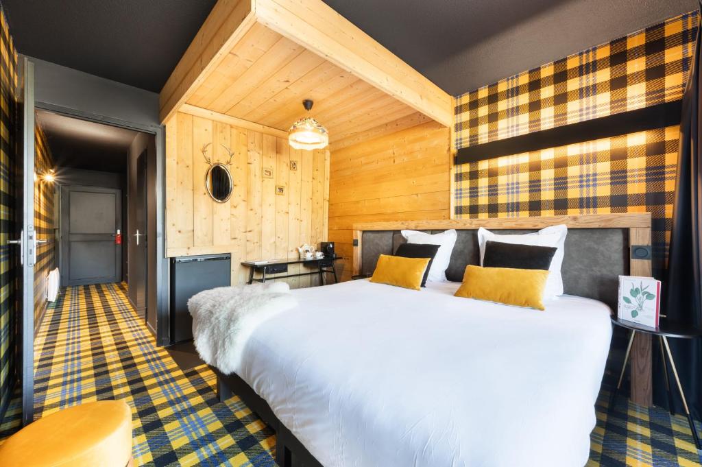 Postel nebo postele na pokoji v ubytování Mamie Megève