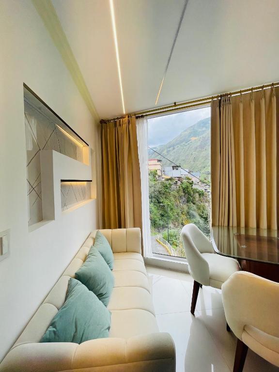 Posezení v ubytování Hostal Balcon del Cielo