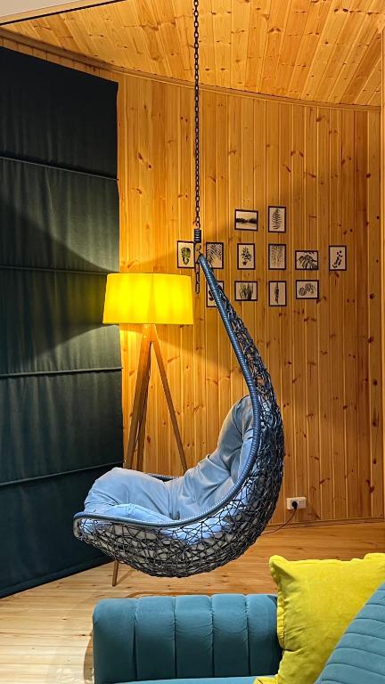 Posezení v ubytování Glamping Martini Kvariati