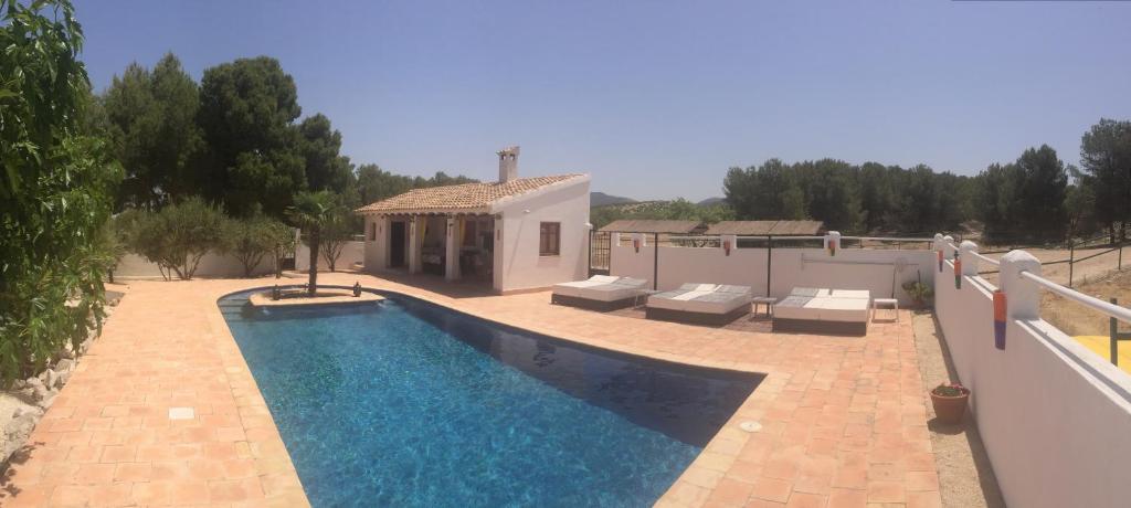 Bazén v ubytování Hotel Casa Pedro Barrera nebo v jeho okolí