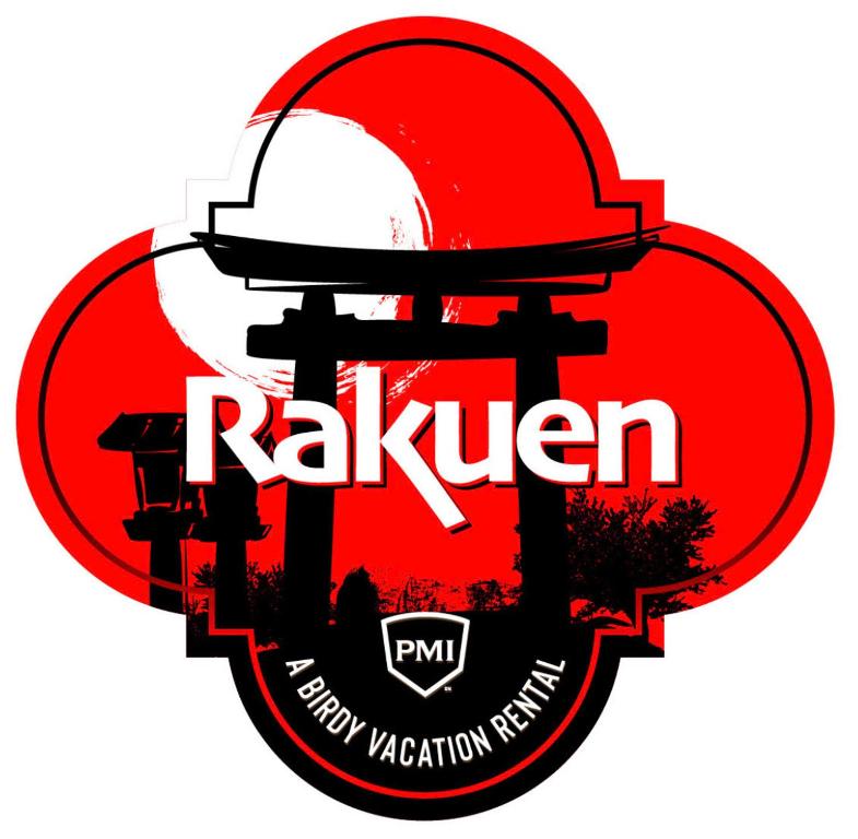 a logo for a railway station with the words raisen at Rakuen - A Birdy Vacation Rental in San Antonio