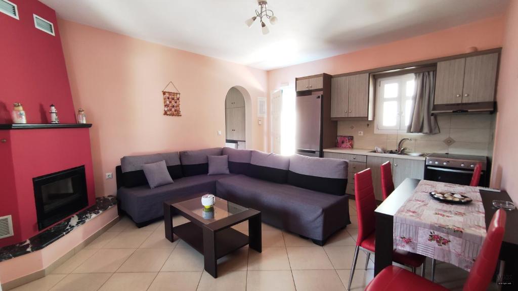 Kuchyň nebo kuchyňský kout v ubytování Orion Suite & Apartments