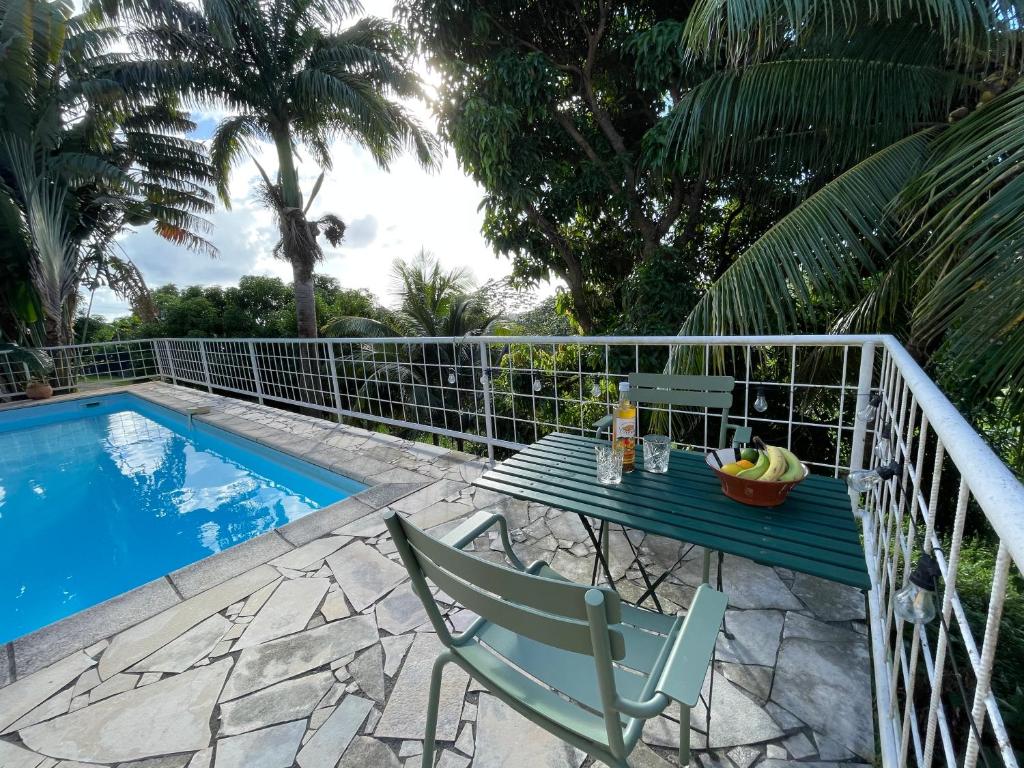 Bazén v ubytování Studio Rez de villa avec piscine nebo v jeho okolí