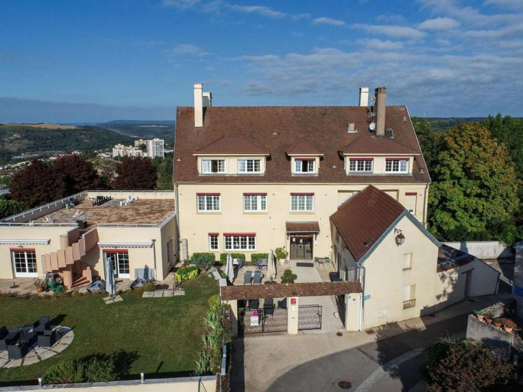 an aerial view of a large house at La Bonbonniere - Sure Hotel Collection by Best Western in Dijon