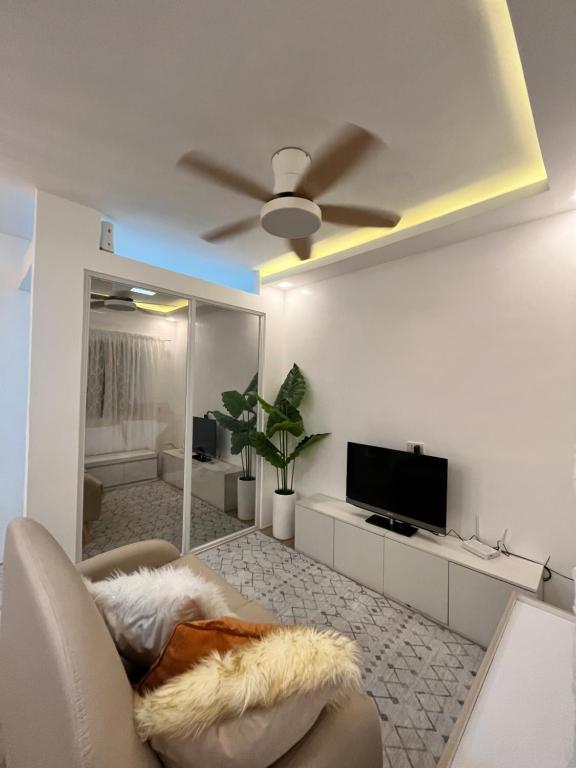 TV a/nebo společenská místnost v ubytování Casa Eulalia