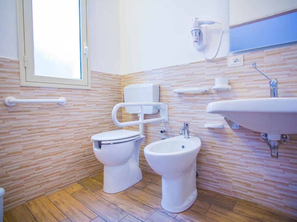 Koupelna v ubytování Casa dei Carrubi