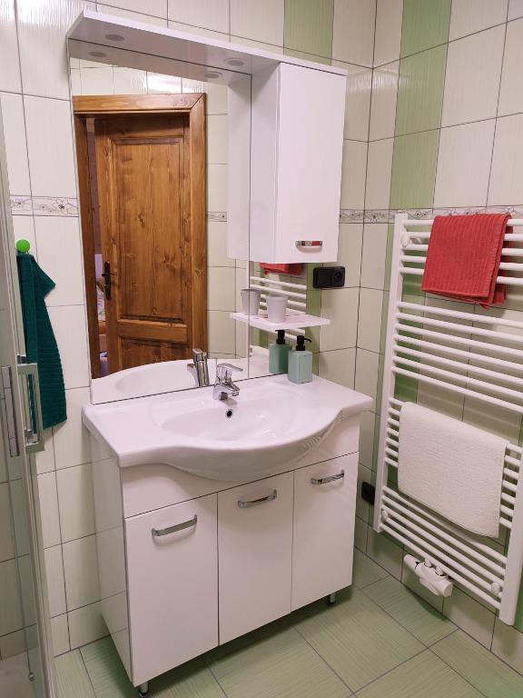 Koupelna v ubytování Ubytování Niki