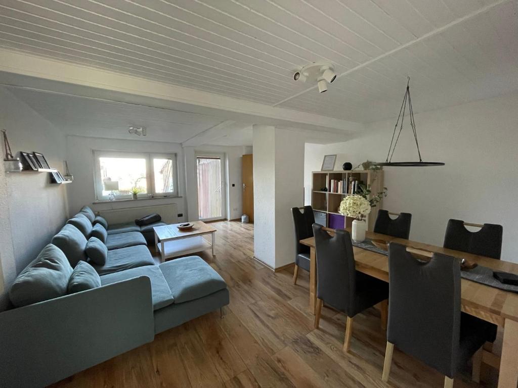 Posezení v ubytování Ferienwohnung Hohensee EG