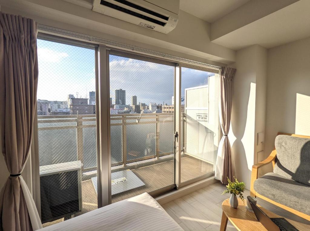 Balkón nebo terasa v ubytování ESLEAD HOTEL Osaka Tsuruhashi