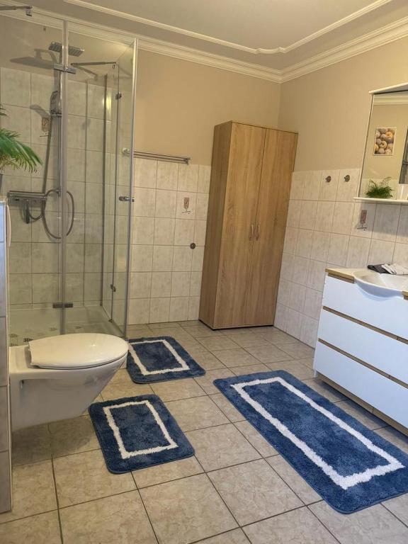 Koupelna v ubytování Rogge, Ferienhaus