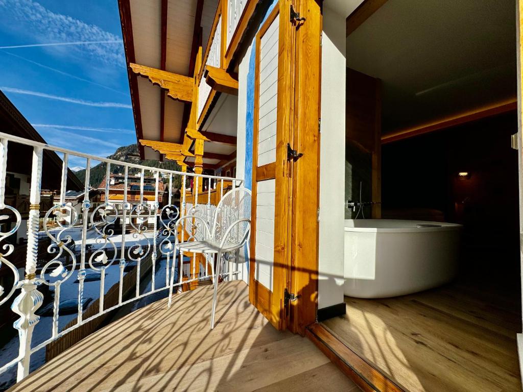 Balcone o terrazza di Dolomiti Luxury Mountain View BIKE FRIENDLY