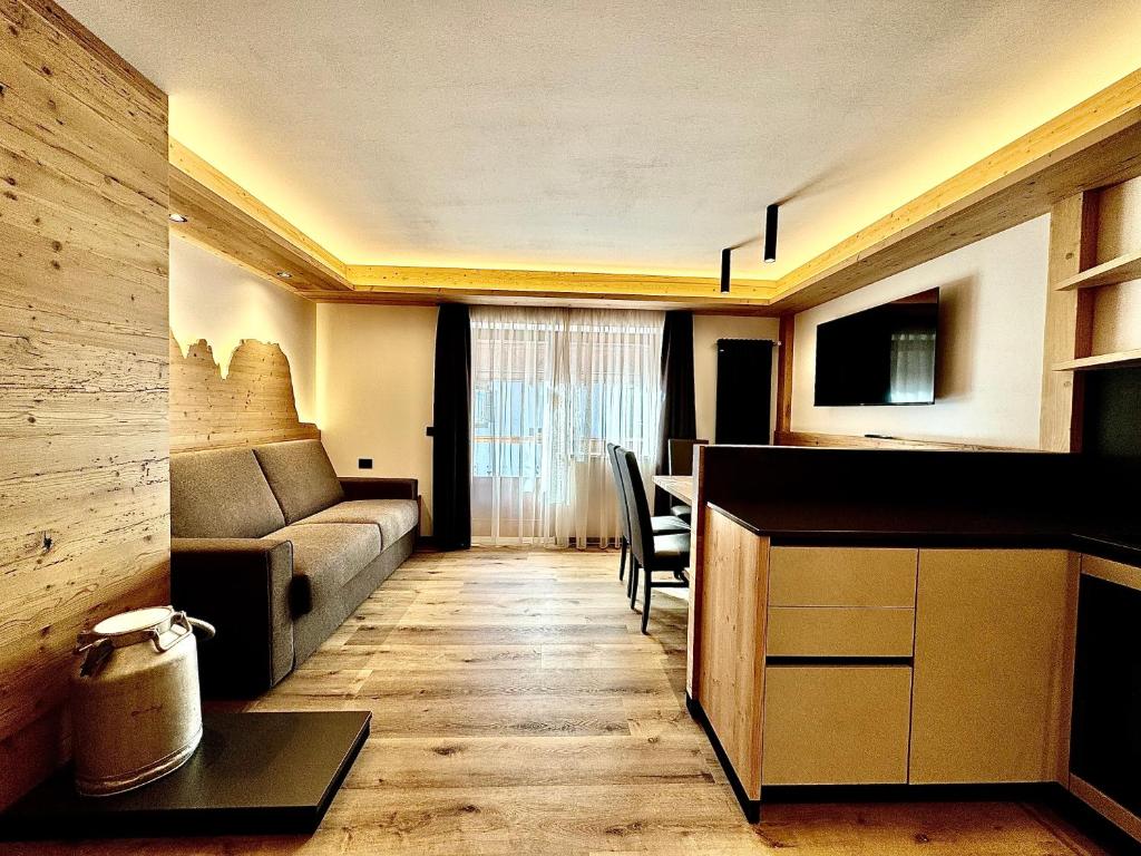 TV o dispositivi per l'intrattenimento presso Dolomiti Luxury Mountain View BIKE FRIENDLY