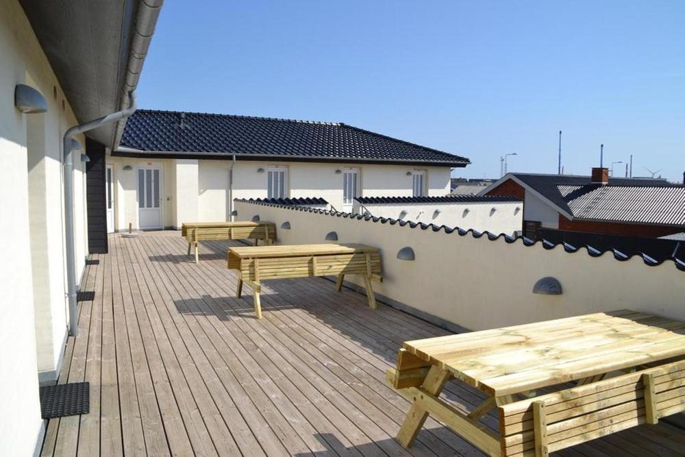 Balkón nebo terasa v ubytování Thyborøn Hotel