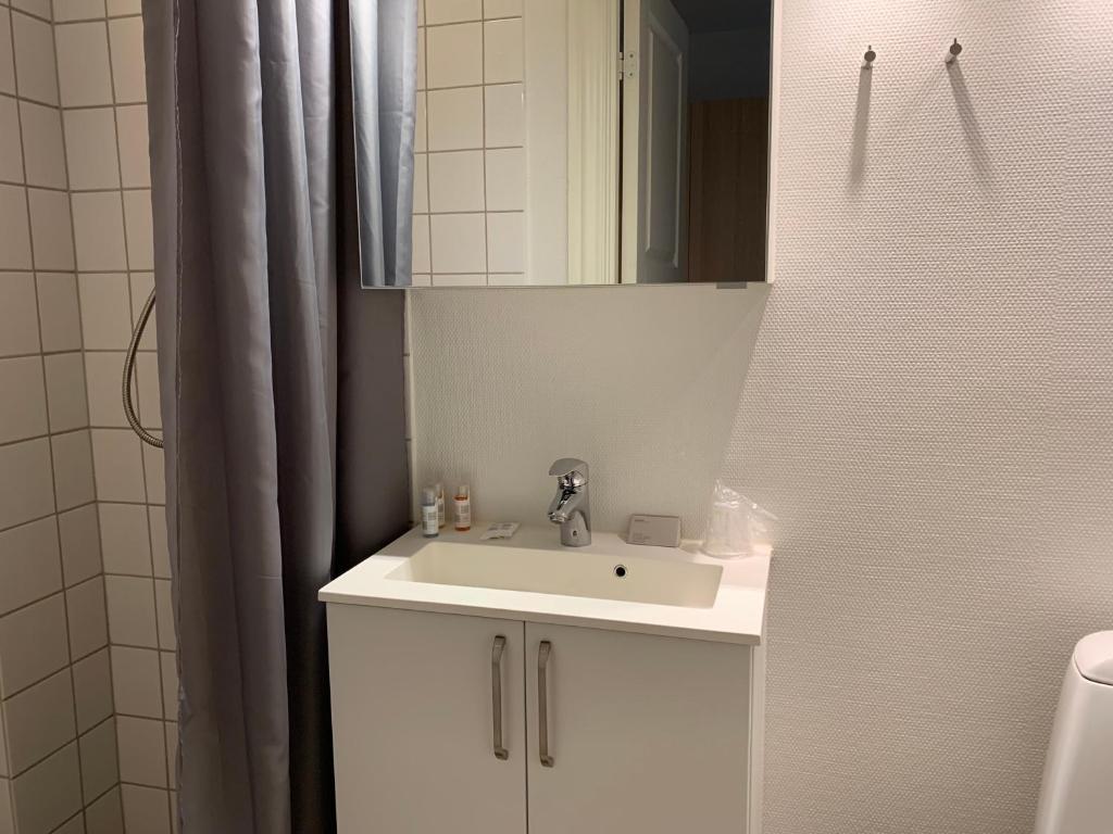 Koupelna v ubytování Thyborøn Hotel