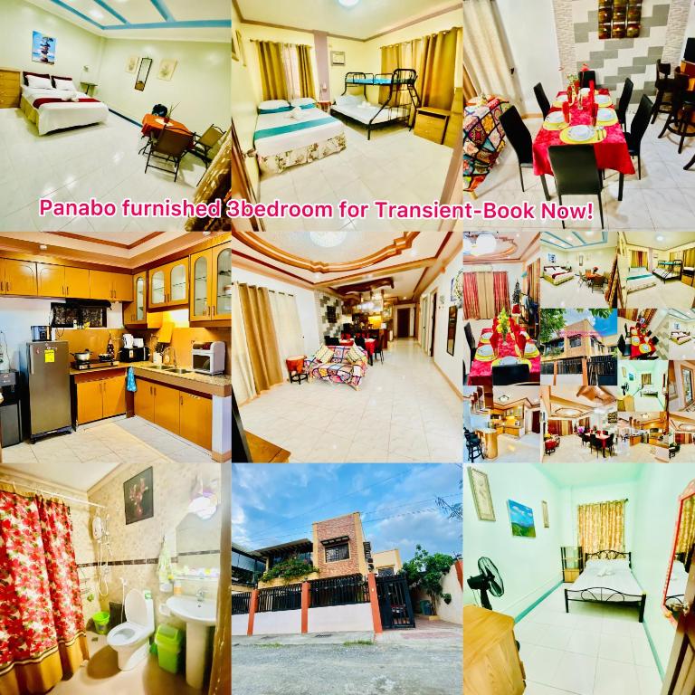 a collage of photos of a furnished room at Panabo Furnished house-Downstairs in Panabo