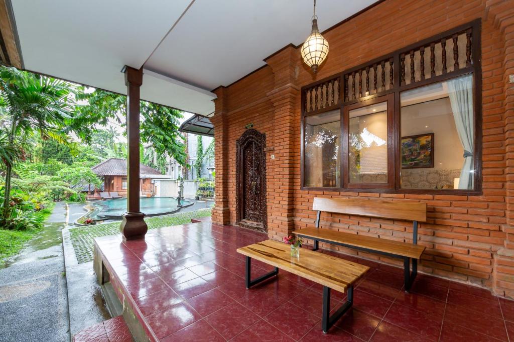 Patio nebo venkovní prostory v ubytování Rahayu Hanoman Ubud