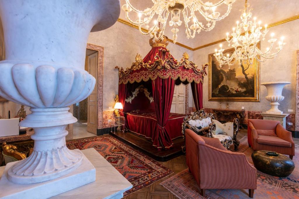 Posezení v ubytování Palazzo Doria Napoli