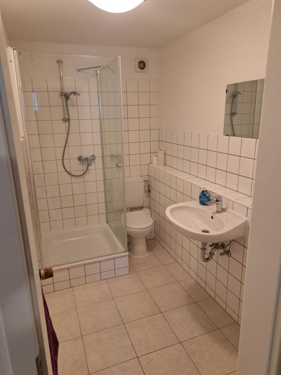 Koupelna v ubytování Apartmenthaus Hartl