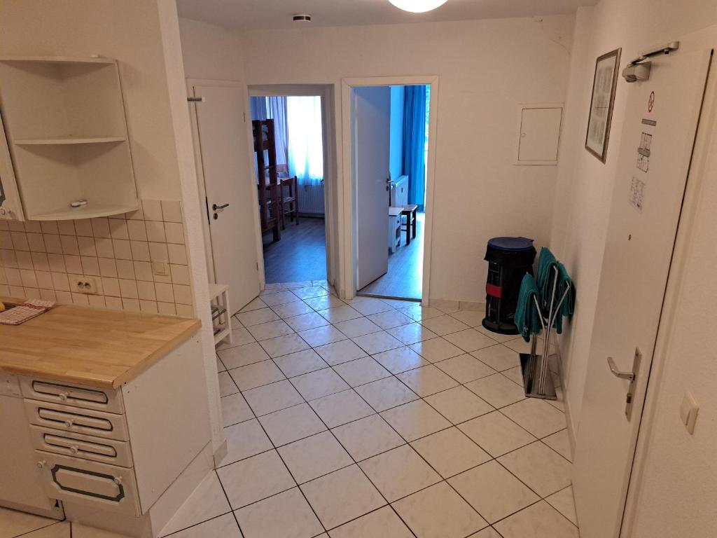 Kuchyň nebo kuchyňský kout v ubytování Apartmenthaus Hartl
