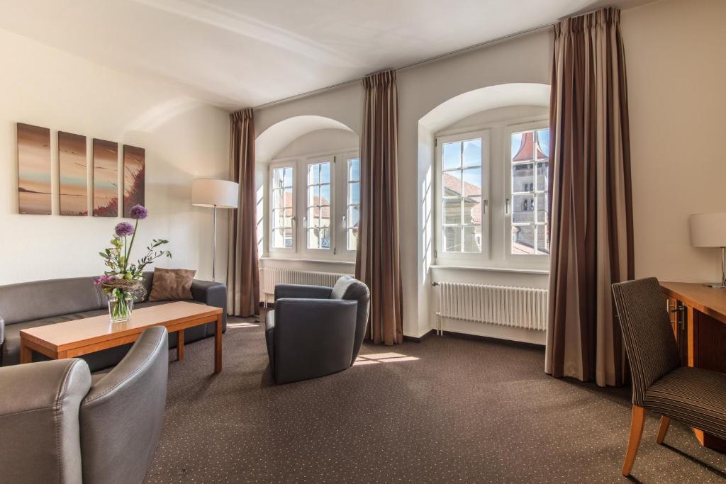 Istumisnurk majutusasutuses Hôtel de la Rose