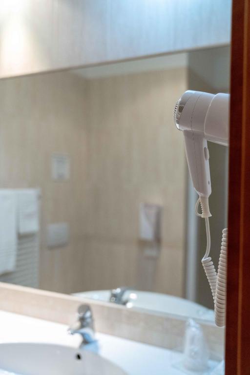 Koupelna v ubytování Hotel Bologna