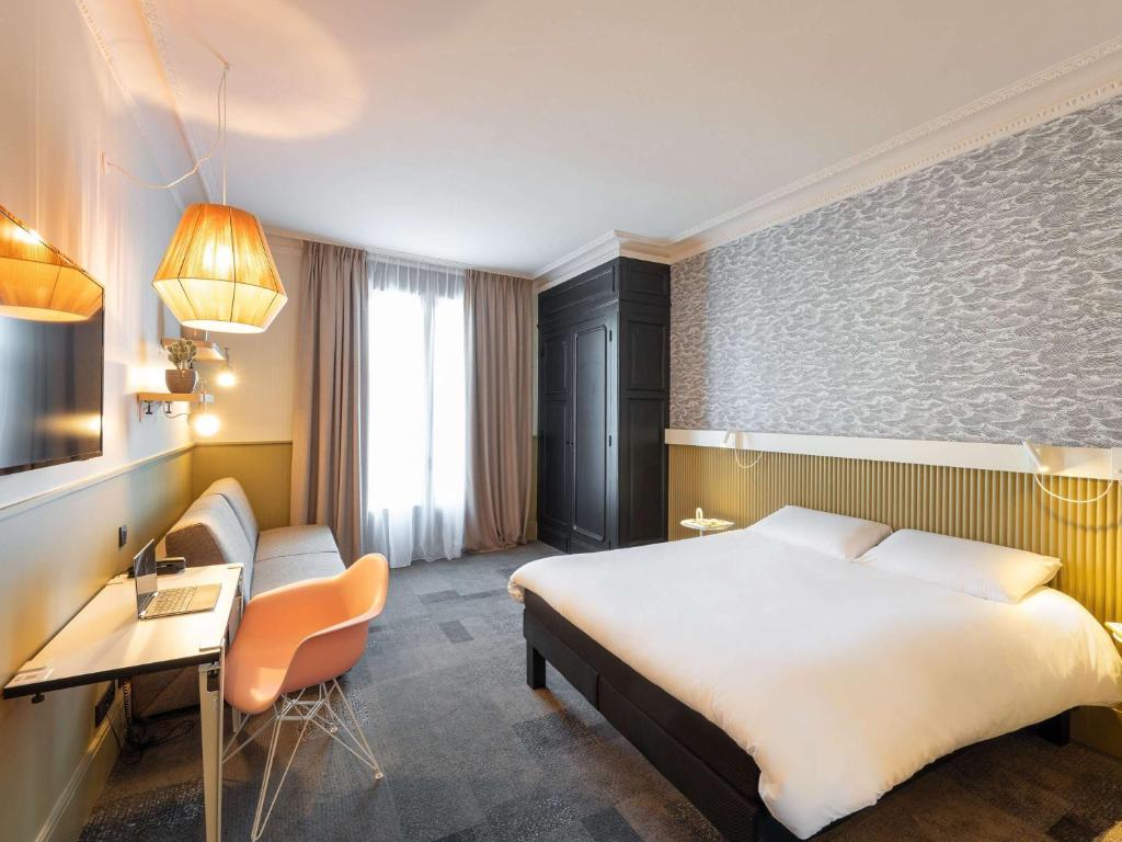 Postel nebo postele na pokoji v ubytování ibis Lyon Centre Perrache