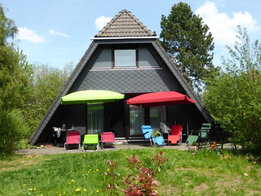Κήπος έξω από το Ferienhaus Winnetou Im Abendrot 124