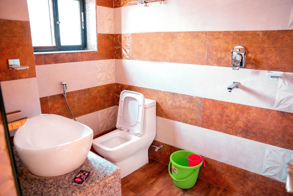 Koupelna v ubytování Hotel Kamana