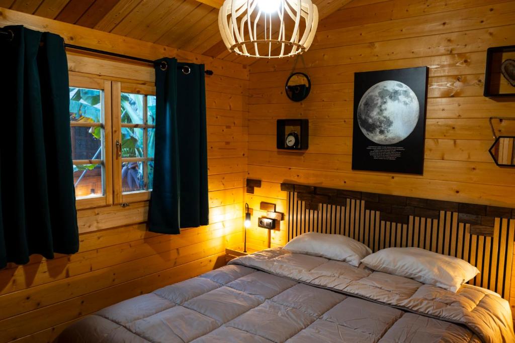 Postel nebo postele na pokoji v ubytování Cabañas Finca Las Vegas