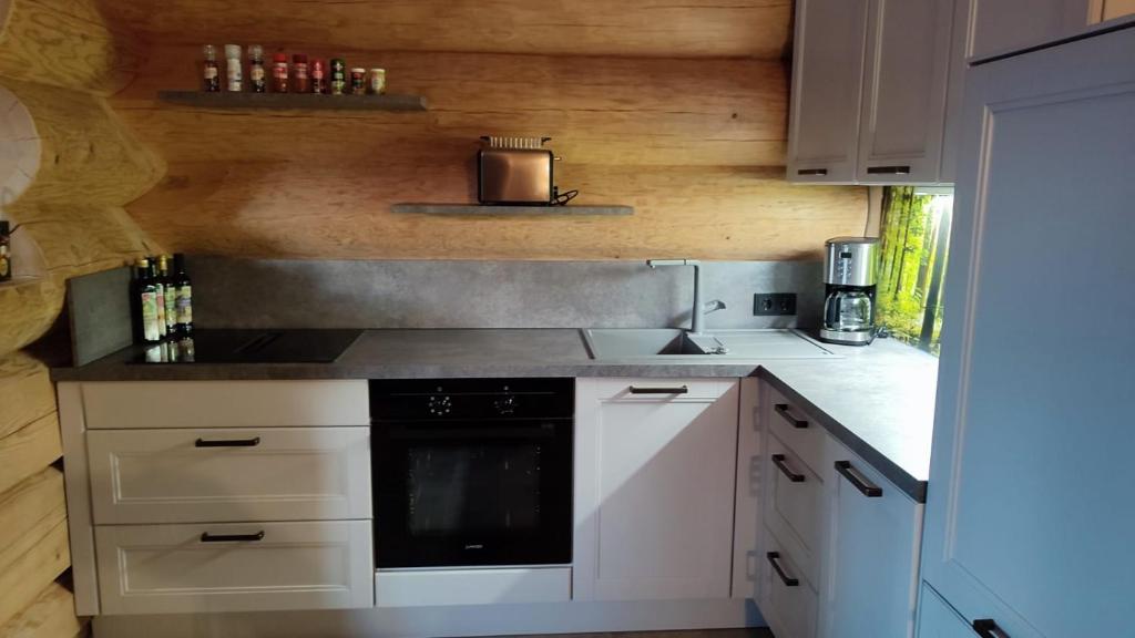 Kuchyň nebo kuchyňský kout v ubytování Böhmerwald Lodges