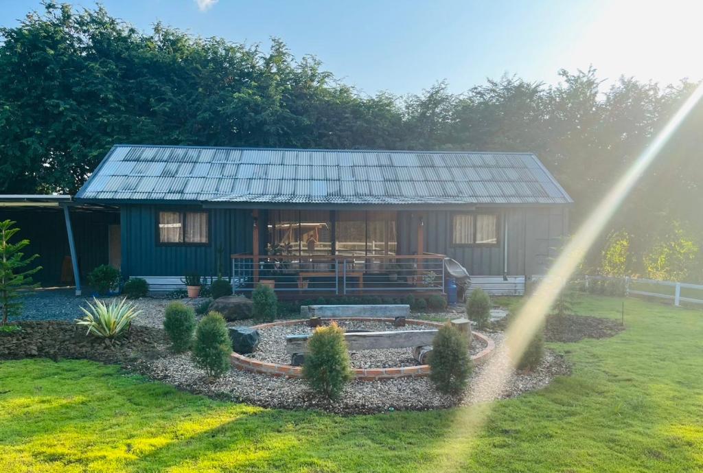 Zahrada ubytování Skugga Farm Cabin