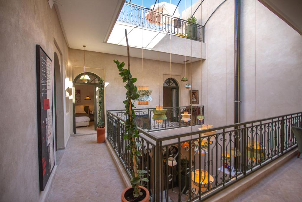 Balkón nebo terasa v ubytování Maison Riad Beryll
