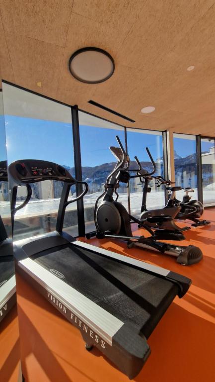 Fitness centrum a/nebo fitness zařízení v ubytování Hotel Alpenrose Dolomites