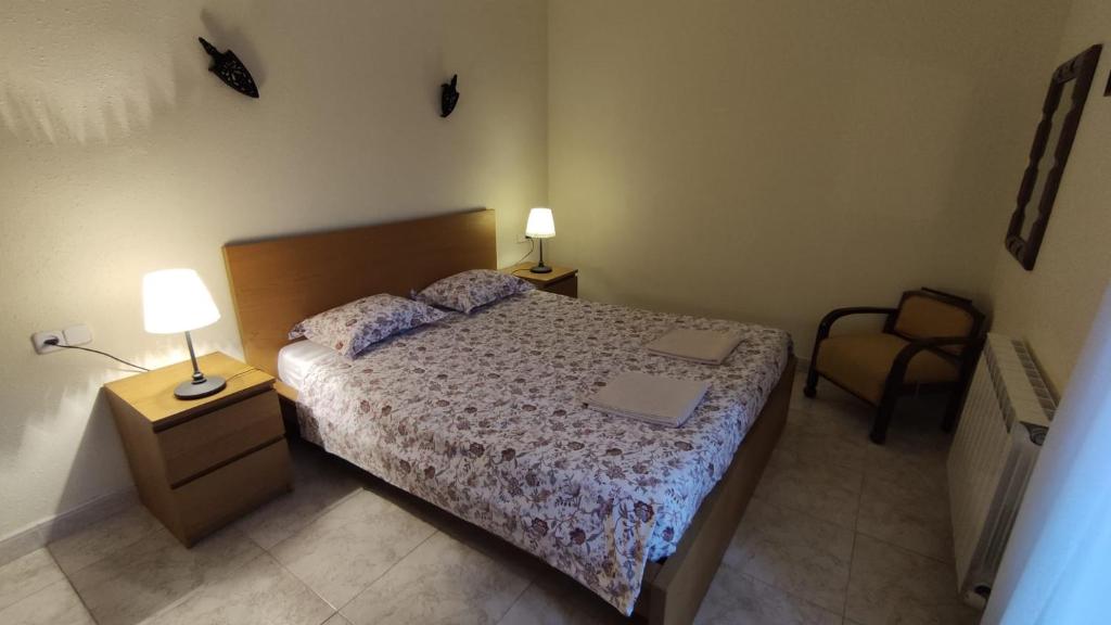 Postel nebo postele na pokoji v ubytování Autxikoborda