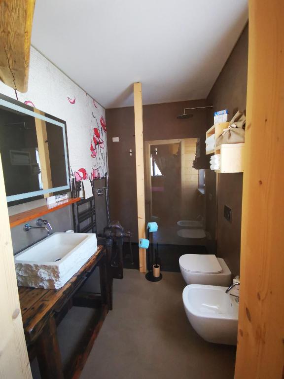 Kúpeľňa v ubytovaní B&B Ronco Carbon