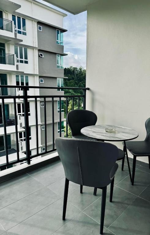 Balkón nebo terasa v ubytování Sri Indah condominium