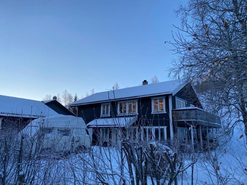 a house is covered in snow at Familievennlig 2 mannsbolig Hemsedal Sentrum in Hemsedal