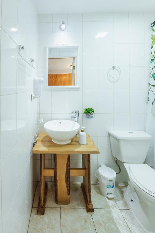Koupelna v ubytování Hostal Viento Sur