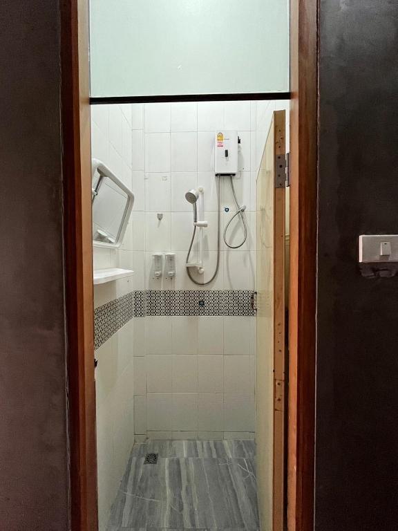 Koupelna v ubytování Rotinis Hostel