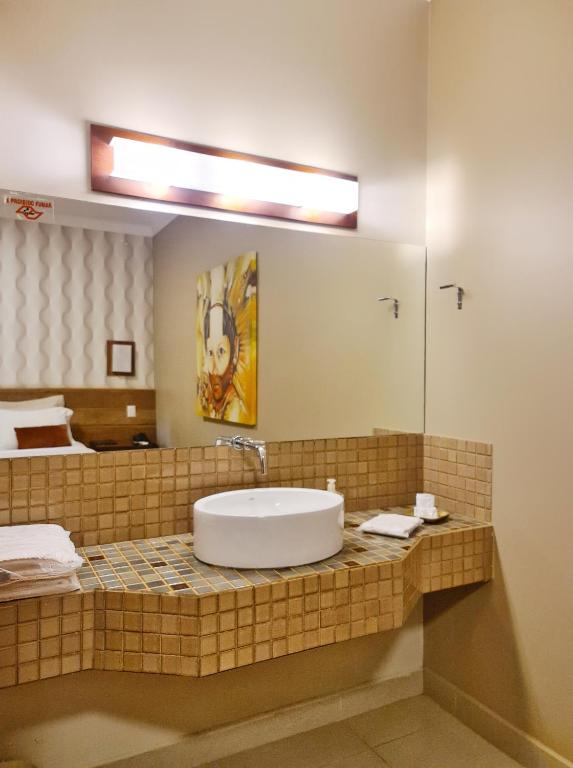 Koupelna v ubytování Hotel Pousada Santa Rita