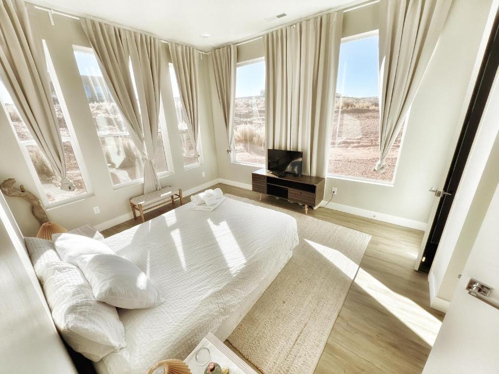 Posezení v ubytování Page Arizona border town- Desert Sky room near Lake Powell